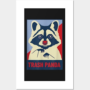 Trash panda, raccoon lover poster, funny animal design T-Shirt Posters and Art